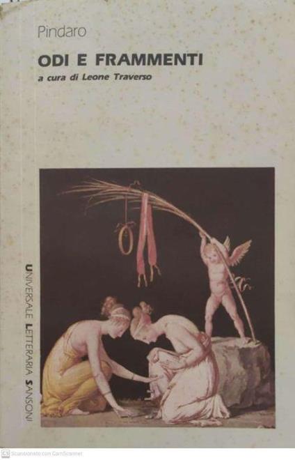 Odi e Frammenti - Pindaro - copertina