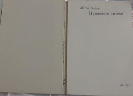 Il pensiero cinese - Marcel Granet - copertina