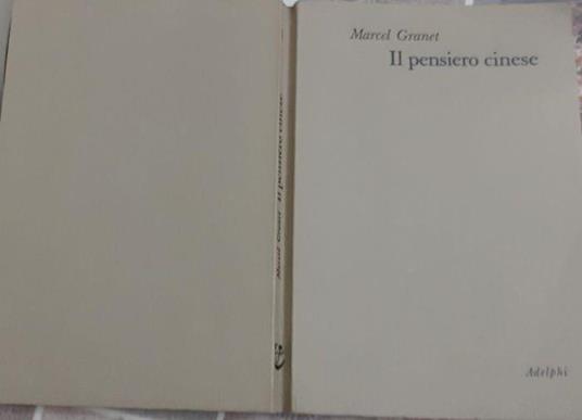 Il pensiero cinese - Marcel Granet - copertina