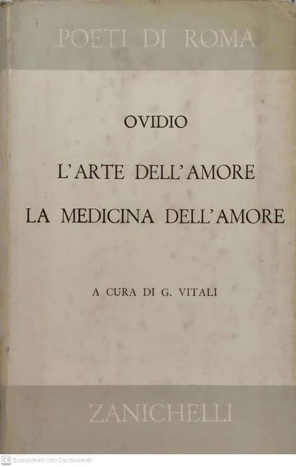 L' arte dell'amore. La medicina dell'amore - P. Nasone Ovidio - copertina