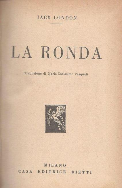 La ronda - Jack London - copertina
