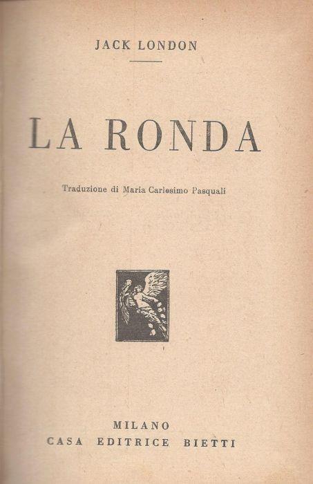 La ronda - Jack London - copertina