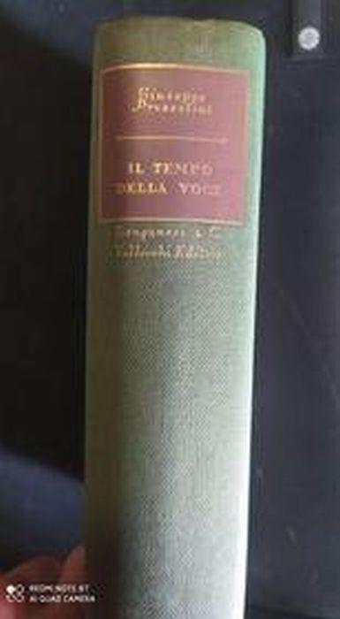 Il tempo della voce - Giuseppe Prezzolini - copertina