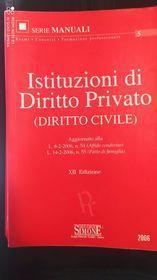 Istituzioni di diritto privato (diritto civile) - 3