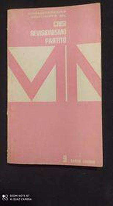 Crisi, Revisionismo, Partito - copertina