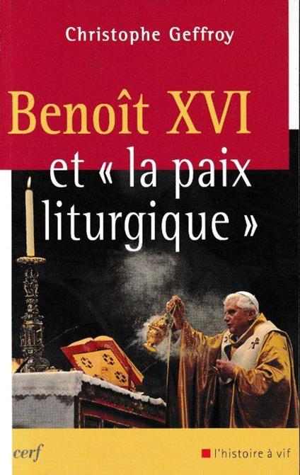 Benoît XVI et "la paix liturgique" - copertina