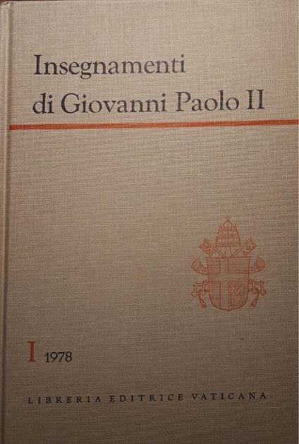 Insegnamenti di Giovanni Paolo II (I 1978) - Giovanni Paolo II - copertina