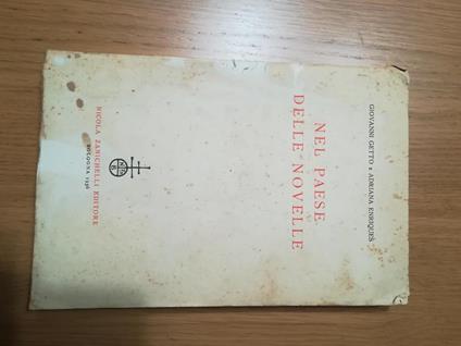 Nel paese delle novelle - Giovanni Getto - copertina