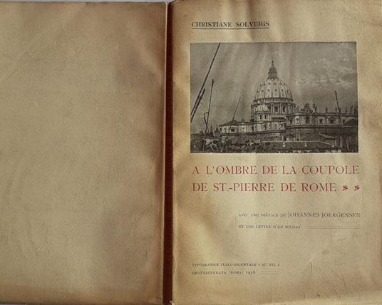 A L'ombre de la coupole de St. Pierre - Johannes Joergensen - copertina