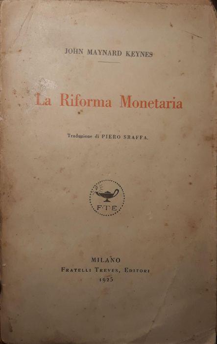La riforma monetaria - John Maynard - copertina