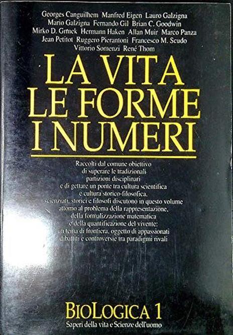 La vita, le forme, i numeri - copertina