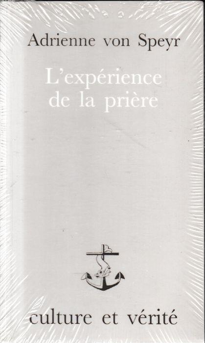 L´expérience de la prière - Adrienne von Speyr - copertina