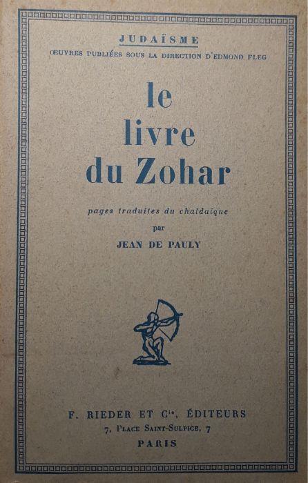Le livre du Zohar - copertina