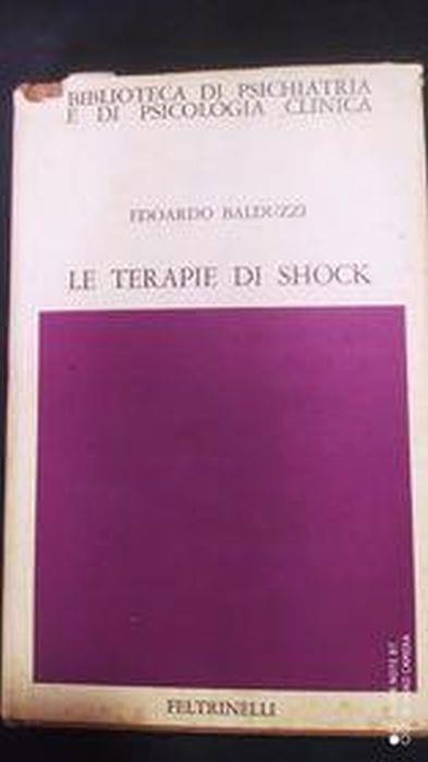 Le terapie di shock - Edoardo Balduzzi - copertina