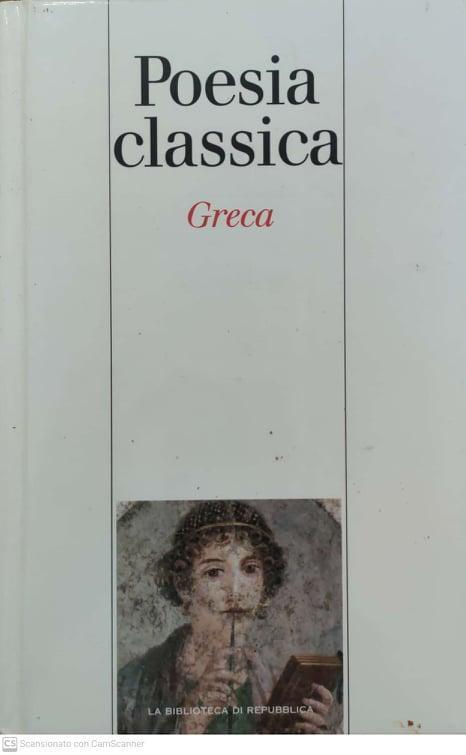 Antologia della poesia greca - copertina