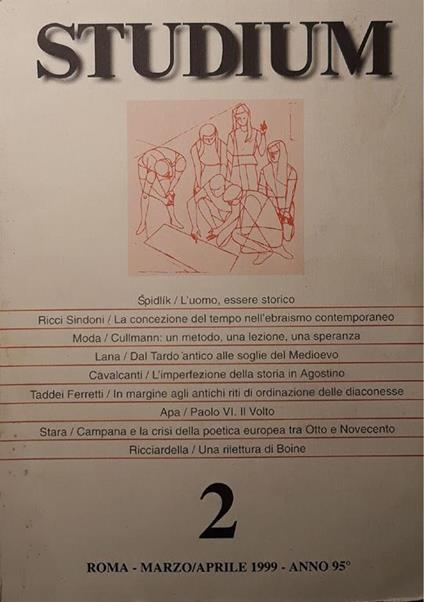 Studium (marzo/aprile 1999) - copertina