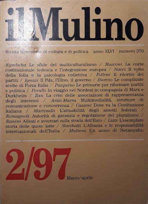 Il Mulino n.2/1997 - copertina