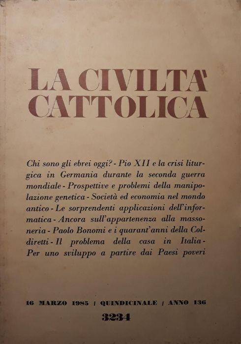 La civiltà cattolica 1985 (volume I) - copertina