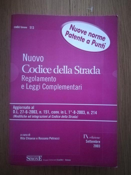 Nuovo codice della strada. Regolamento e leggi complementari - copertina