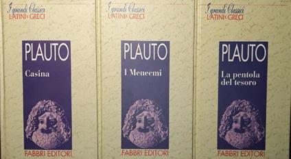 Casina p.234 Menecmi p.219 La pentola del tesoro p.198 - T. Maccio Plauto - copertina