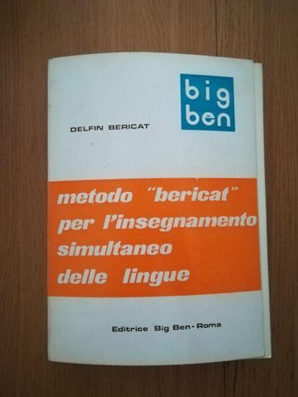 Metodo "Bericat" per l'insegnamento simultaneo delle lingue - copertina