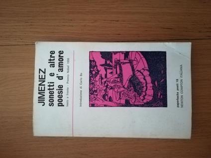 Sonetti e altre poesie d'amore - J. Ramón Jiménez - copertina
