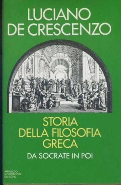 Storia della filosofia greca - Luciano De Crescenzo - copertina