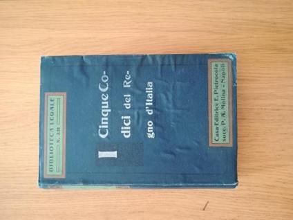 I cinque codici del Regno d'Italia - copertina