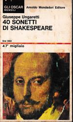 40 sonetti di Shakespeare. Testo Inglese a fronte