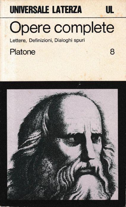 Opere complete vol. 8 - Platone - copertina