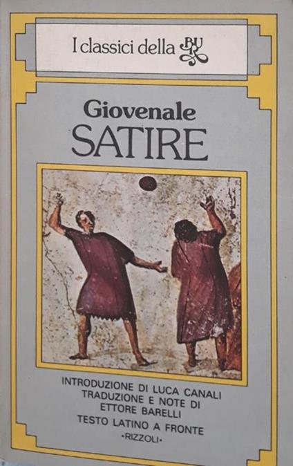 Satire - D. Giunio Giovenale - copertina