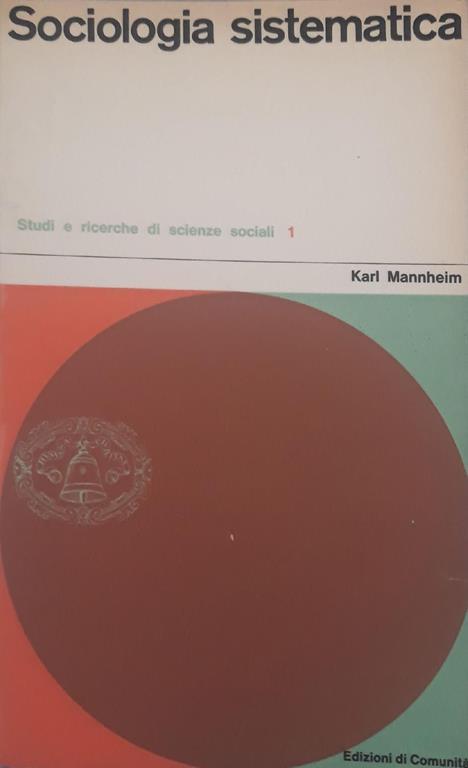Sociologia sistematica - Karl Mannheim - copertina