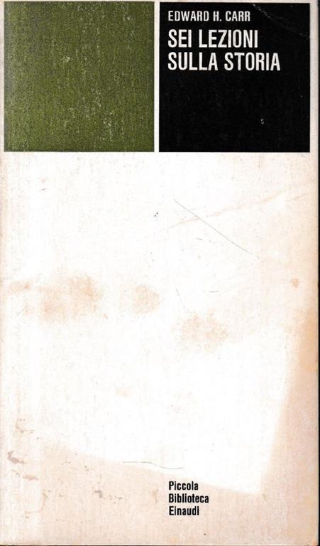 Sei lezioni sulla storia - Edward Carr - copertina