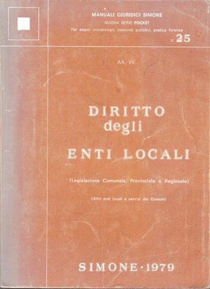 Diritto degli enti locali - copertina