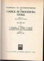 Rassegna di Giurisprudenza sul Codice di Procedura Civile, tomo I, libro I (art. 1-162)