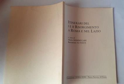Itinerari del I e II risorgimento a Roma e nel Lazio - copertina