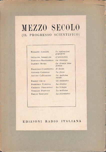 Mezzo secolo (il progresso scientifico) - copertina