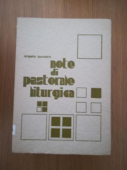 Note di pastorale liturgica - Angelo Bonetti - copertina