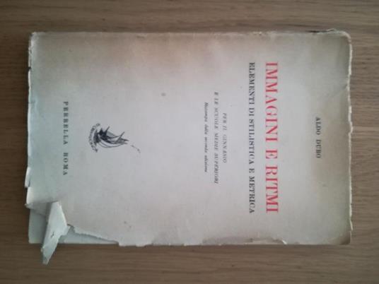 Immagini e ritmi - Aldo Duro - copertina