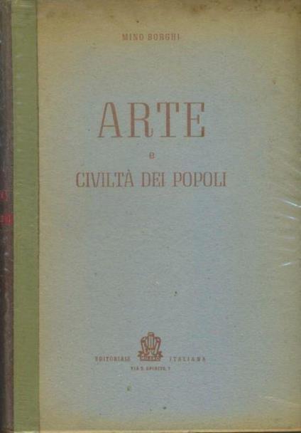 Arte e civiltà dei popoli - Mino Borghi - copertina