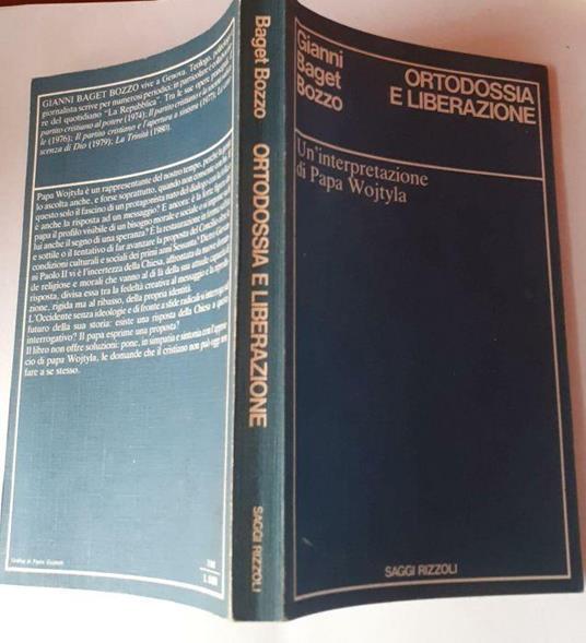 Ortodossia e Liberazione - Gianni Baget Bozzo - copertina