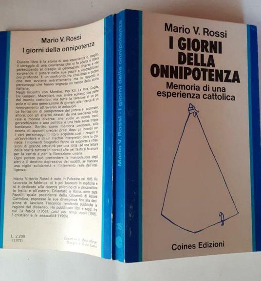 I giorni della onnipotenza - V. Mario Rossi - copertina