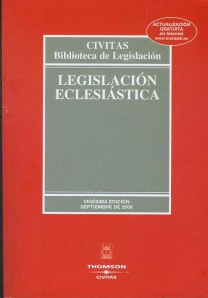 Legislacion eclesiastica - copertina