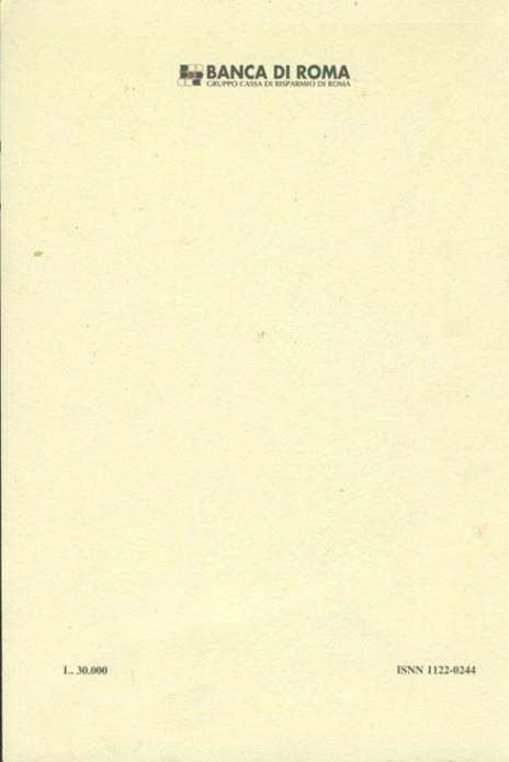 Roma moderna e contemporanea. Rivista interdisciplinare di storia. Anno I. N. 1. Gennaio - Aprile 1993 - 2