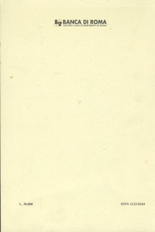 Roma moderna e contemporanea. Rivista interdisciplinare di storia. Anno I. N. 1. Gennaio - Aprile 1993 - 2