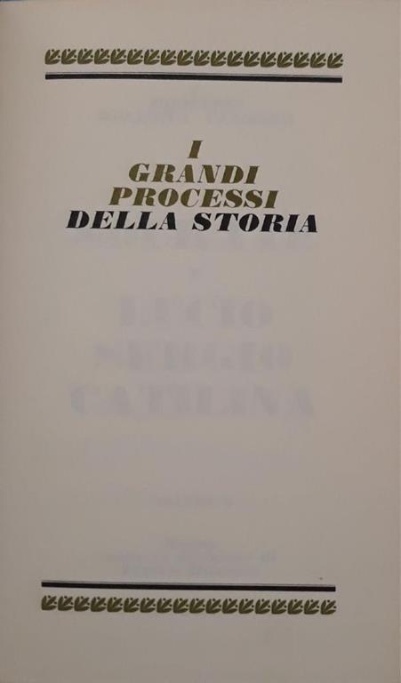 I grandi processi della storia. I processi dell'età classica: Socrate - Lucio Sergio Catilina (volume 5) - Franco Massara - copertina