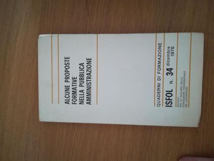 Alcune proposte formativa nella pubblica amministrazione - copertina