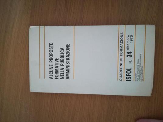Alcune proposte formativa nella pubblica amministrazione - copertina