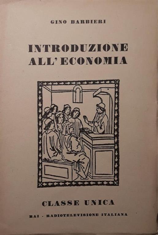 Introduzione all'economia - Gino Barbieri - copertina
