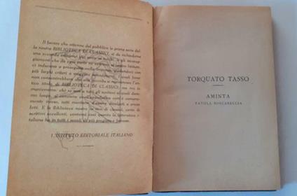 L' aminta. Il torrismondo - Tasso - copertina